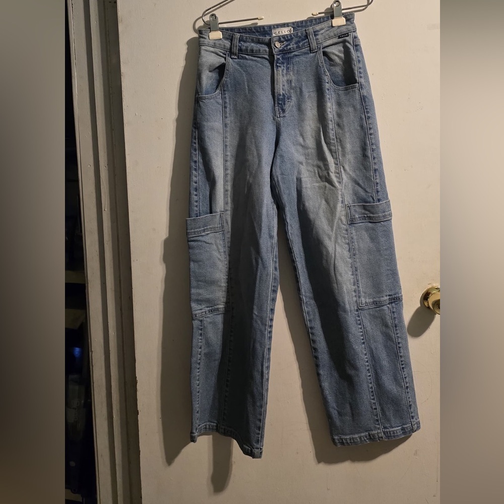 Cello Women's Light Blue Straight Leg Jeans - Picture 2 of 16